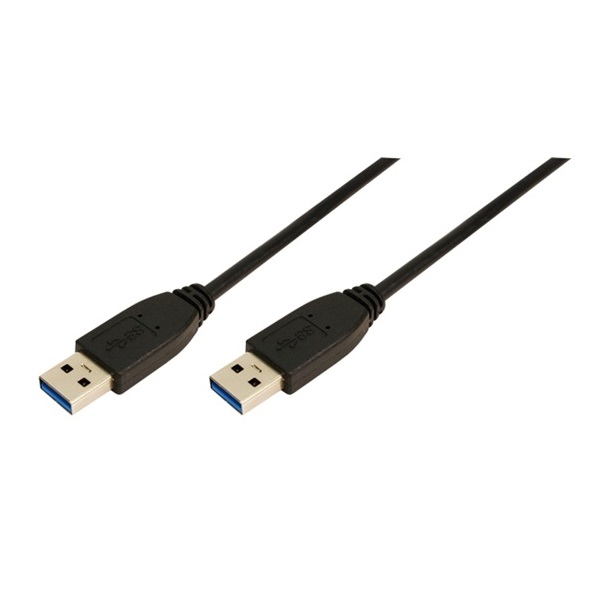 LogiLink CU0038 1m fekete USB 3.0 A - A kábel