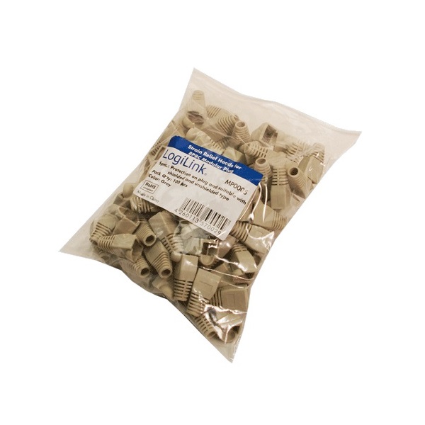 LogiLink MP0005 100db/cs szürke törésgátló moduláris csatlakozókhoz