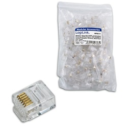 LogiLink MP0019 100db/cs RJ12 elemes csatlakozódugasz