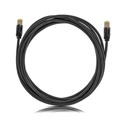 KE-Line Cat6A 10Gigabit STP Patch Kábel 1m fekete