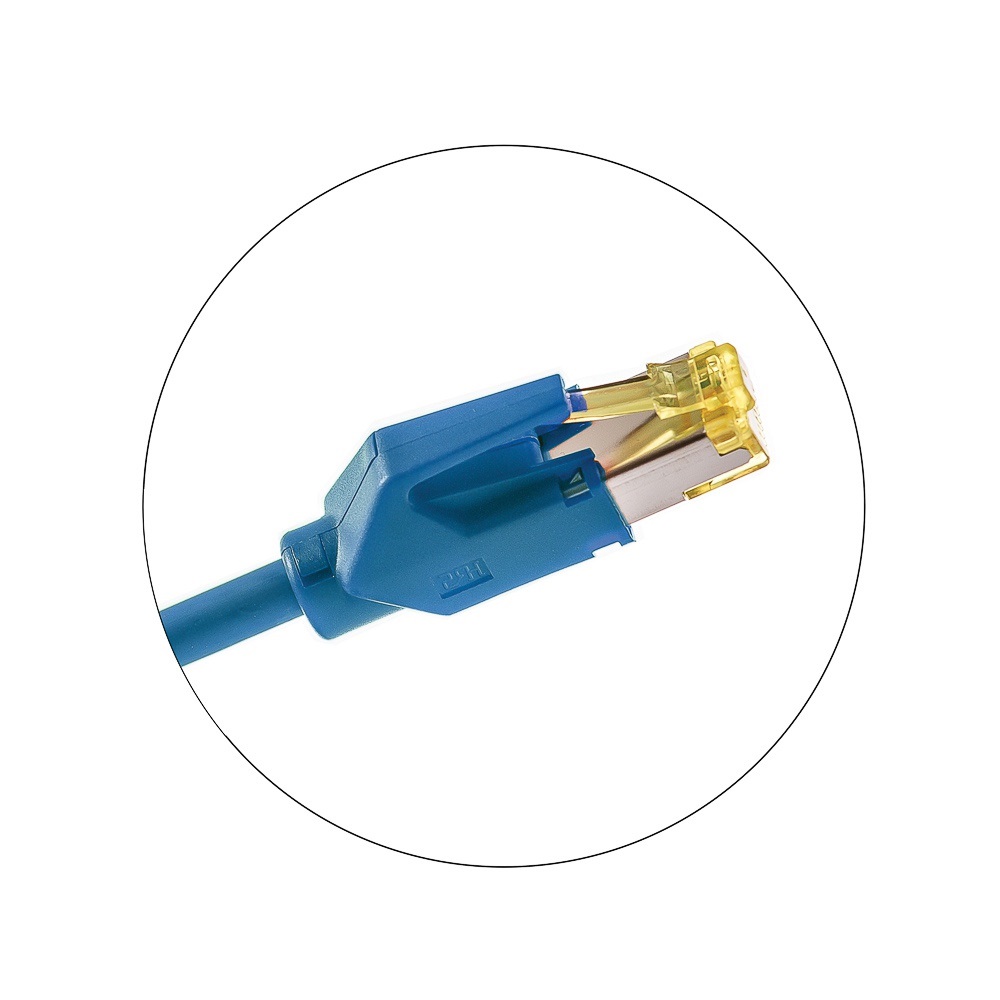 KE-Line Cat6A 10Gigabit STP LSOH Patch Kábel 1m kék