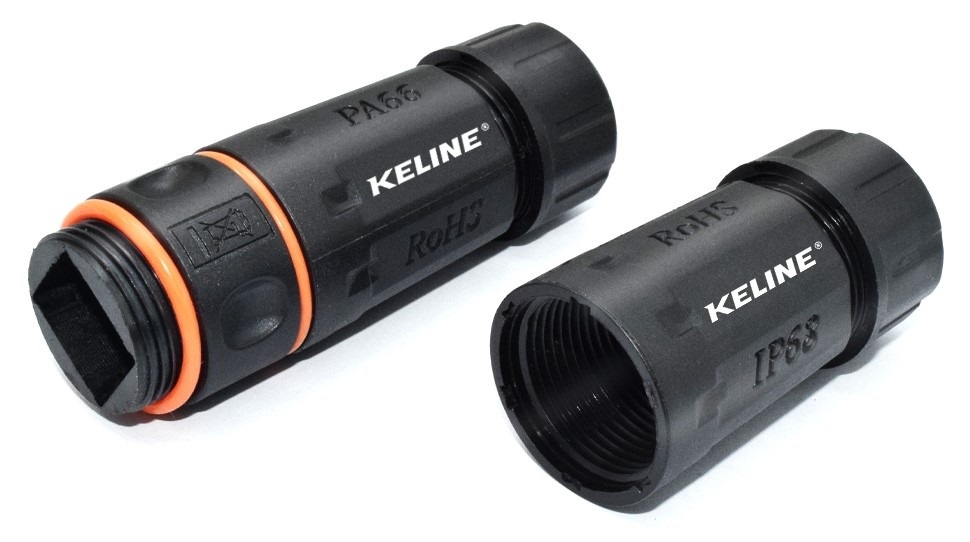 KE-Line KE-EXT-EA-IP68 Cat6A EA IP68 500MHz kültéri kábel toldó