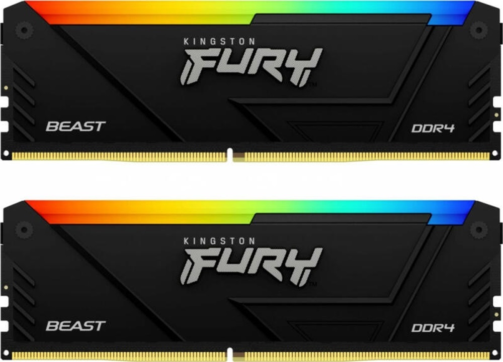 KINGSTON FURY Memória DDR4 32GB 3200MHz CL16 DIMM (Kit of 2) 1Gx8 Beast RGB