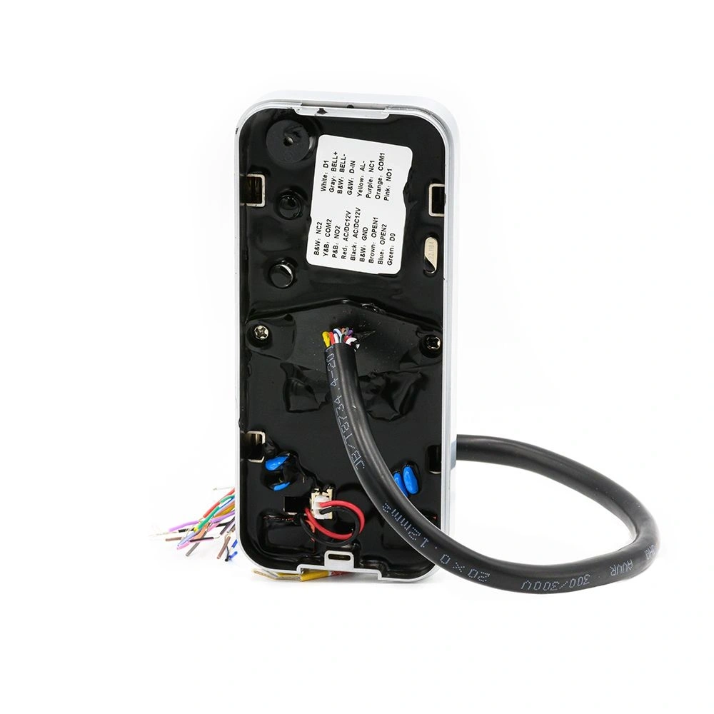 KIT-CON-M6.MF/13,56kHz MIFARE/vandálbiztos/nyomógombos/6db CON-TAG.MF-el/IP65/Kültéri/fém/RFID/2 relés olvasó és kódzár