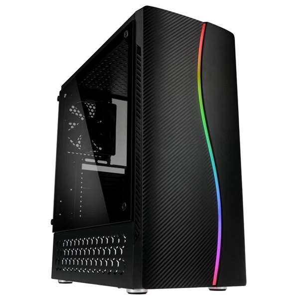 KOLINK Ház Inspire K5 RGB ATX, Tápegység Nélkül, Edzett üveg, fekete