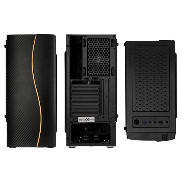 KOLINK Ház Inspire K5 RGB ATX, Tápegység Nélkül, Edzett üveg, fekete