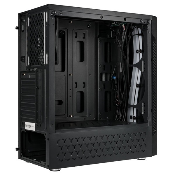 KOLINK Ház Inspire K5 RGB ATX, Tápegység Nélkül, Edzett üveg, fekete