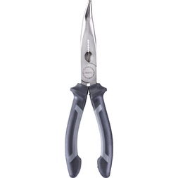 KWB 49382610 PROFI CrV BENT LONG NOSE PLIERS 200 mm hajlított végű kúpos rádió-telefon fogó