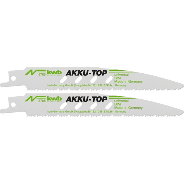 KWB 49578500 PREMIUM Bi-metal AKKU TOP ENERGY SAVING 23% db fog távolság: 2,5-1,8 mm 150/130 mm orrfűrészlap