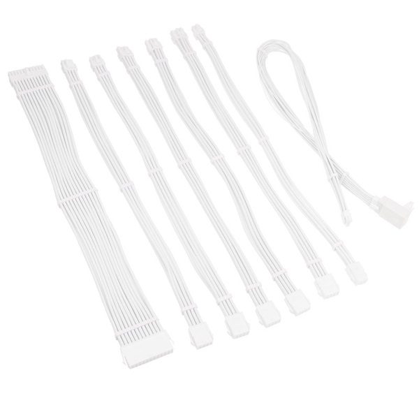 Kábel Kolink Core Pro fonott kábelhosszabbító kit 12V-2x6 Type 1 - Brilliant White