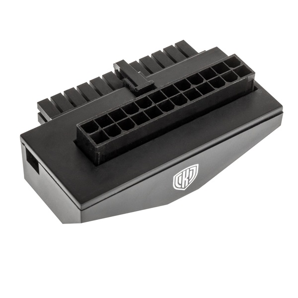 Kábel Modding Kolink Core Adept ARGB 24-Pin 9 fokos adapter Fekete