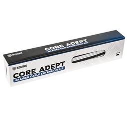 Kábel Modding Kolink Core Adept hosszabbító szett Fekete/Fehér