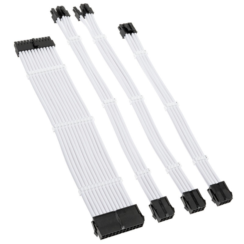 Kábel Modding Kolink Core Standard fonott hosszabbító kit - Brilliant White