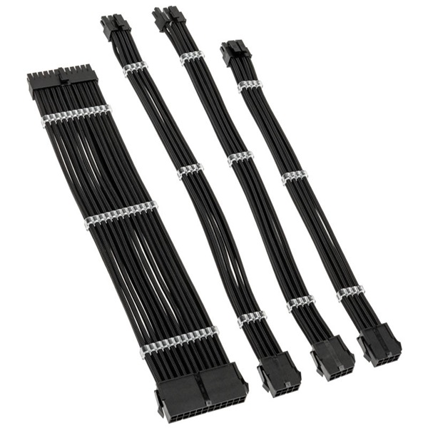 Kábel Modding Kolink Core Standard fonott hosszabbító kit - Jet Black