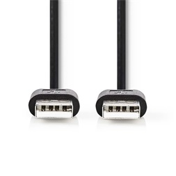 Kábel USB Összekötő Kolink USB 2.0 A (Male) - A (Male) fekete 2m
