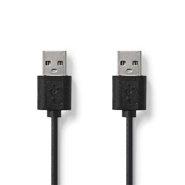 Kábel USB Összekötő Kolink USB 2.0 A (Male) - A (Male) fekete 2m