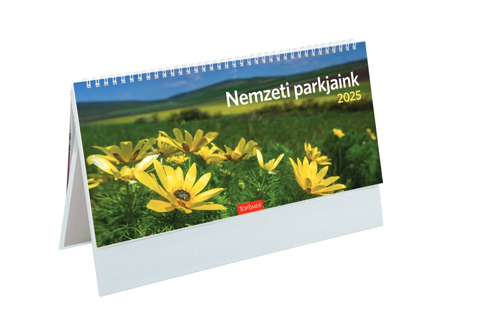 Kalendart 2025 T054 Nemzeti park álló papír asztali naptár