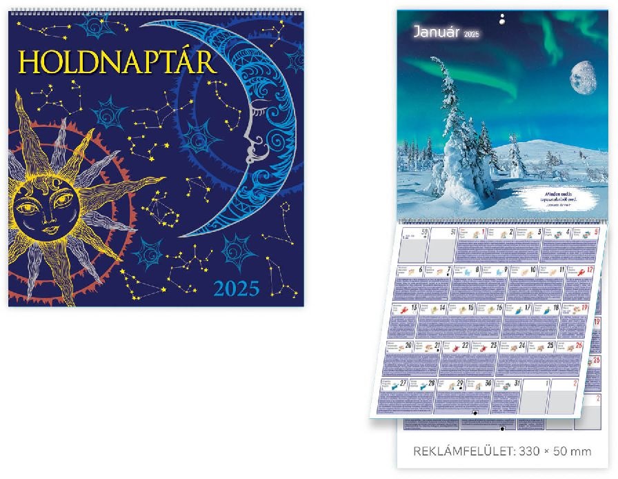 Kalendart 2026 T097 Holdnaptár falinaptár