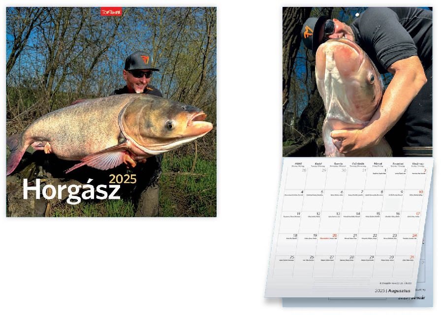 Kalendart 2025 T098 Horgász naptár falinaptár