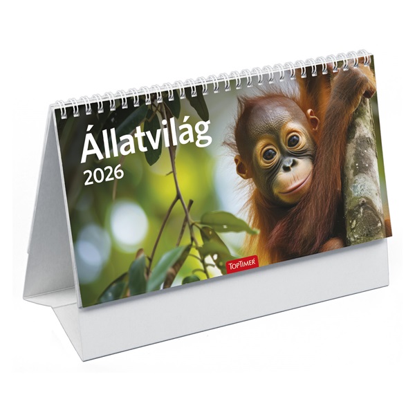 Kalendart 2026 T058 Állatvilág álló asztali naptár