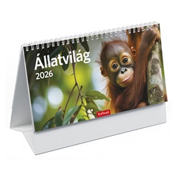 Kalendart 2026 T058 Állatvilág álló asztali naptár