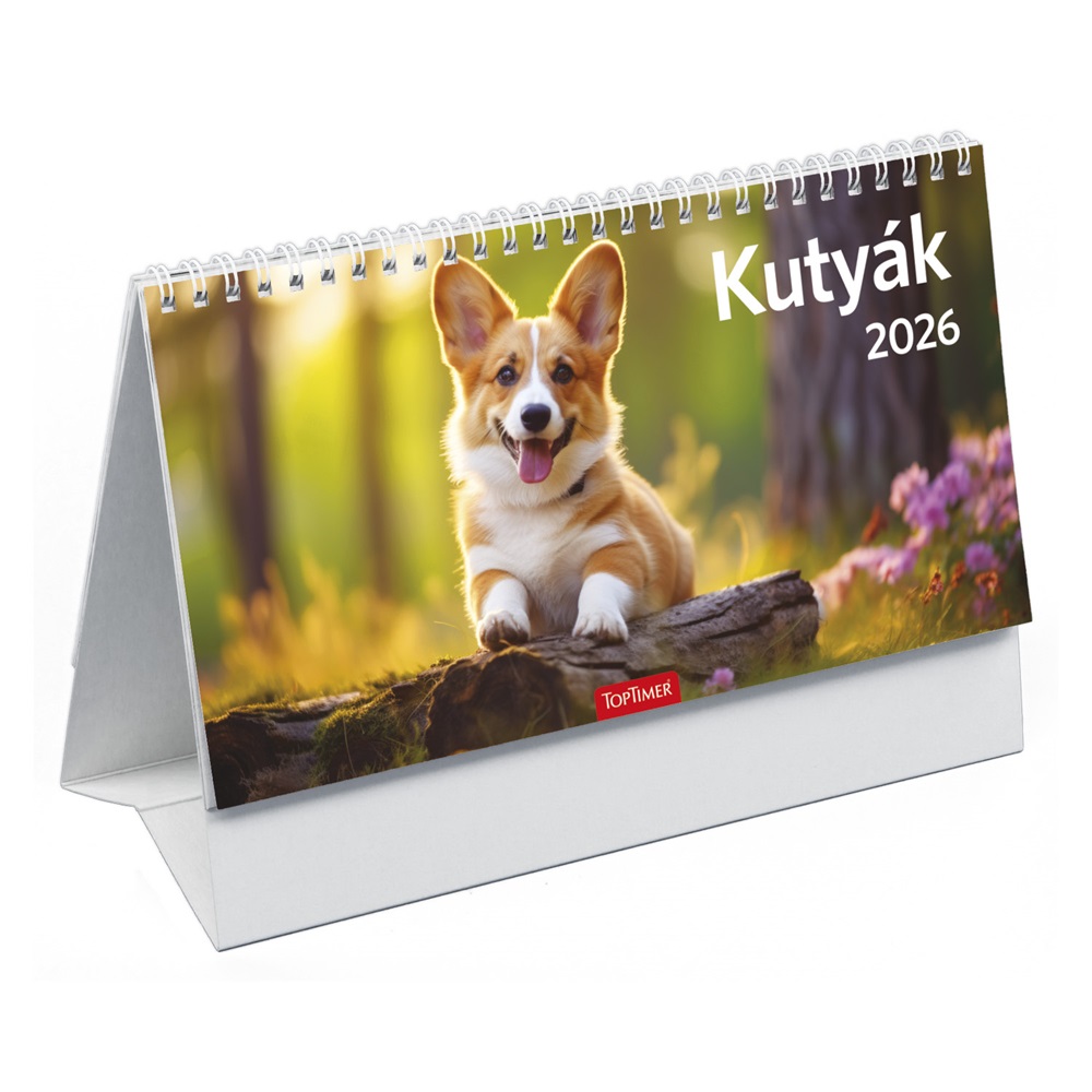 Kalendart 2026 T058 Kutyák álló asztali naptár