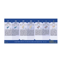 Kalendart 2026 T059 Holdnaptár asztali naptár