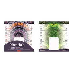 Kalendart 2026 T090 Mandala mágneses falinaptár