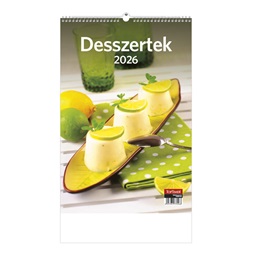 Kalendart 2026 T094 Desszertek falinaptár