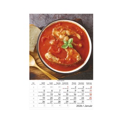 Kalendart 2026 T094 Ételreceptek falinaptár