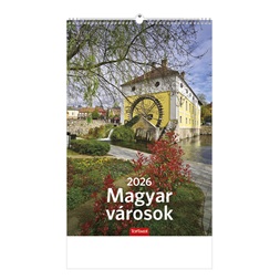 Kalendart 2026 T094 Magyar városok falinaptár