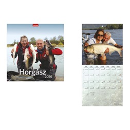 Kalendart 2026 T098 Horgász naptár falinaptár