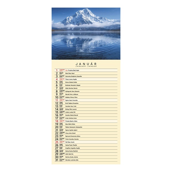 Kalendart 2026 T099 Varázslatos tájakon falinaptár