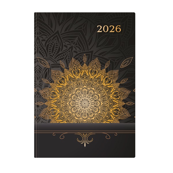 Kalendart Joy 2026 J021 A5 Mandala napi beosztású határidőnapló