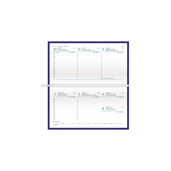 Kalendart Joy 2026 J030 Árvácska heti beosztású fekvő zsebnaptár