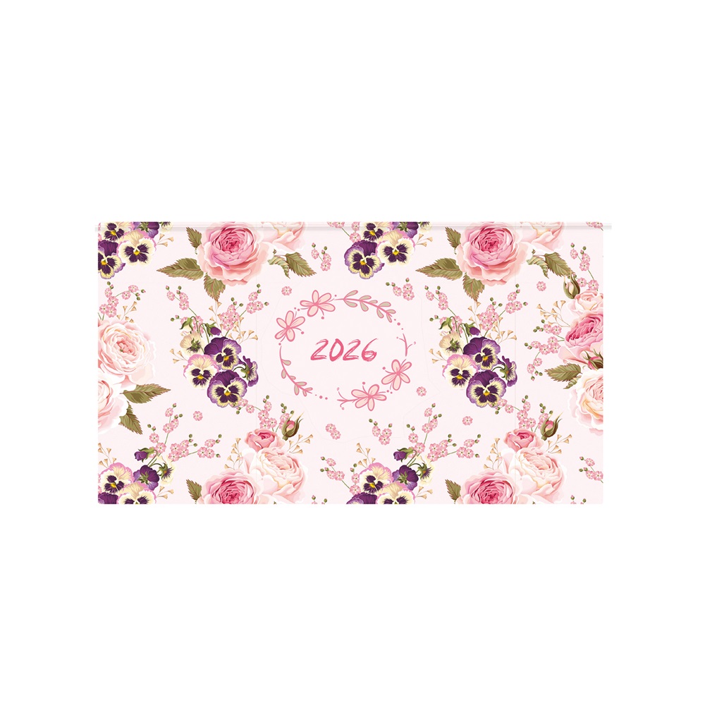 Kalendart Joy 2026 J030 Árvácska heti beosztású fekvő zsebnaptár