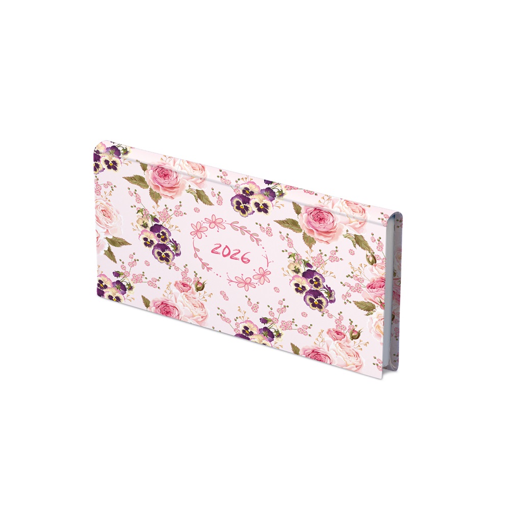 Kalendart Joy 2026 J030 Árvácska heti beosztású fekvő zsebnaptár