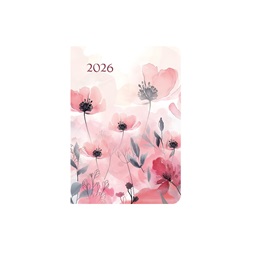 Kalendart Joy Flexi 2026 F012 B6 Pipacs heti beosztású naptár