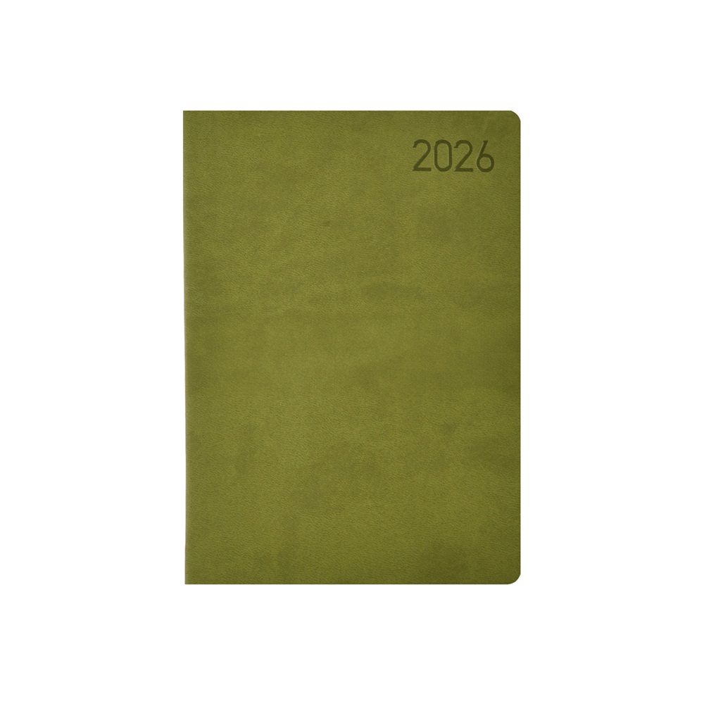 Kalendart Madeira 2026 M012 B6 heti beosztású zöld-zöld határidőnapló