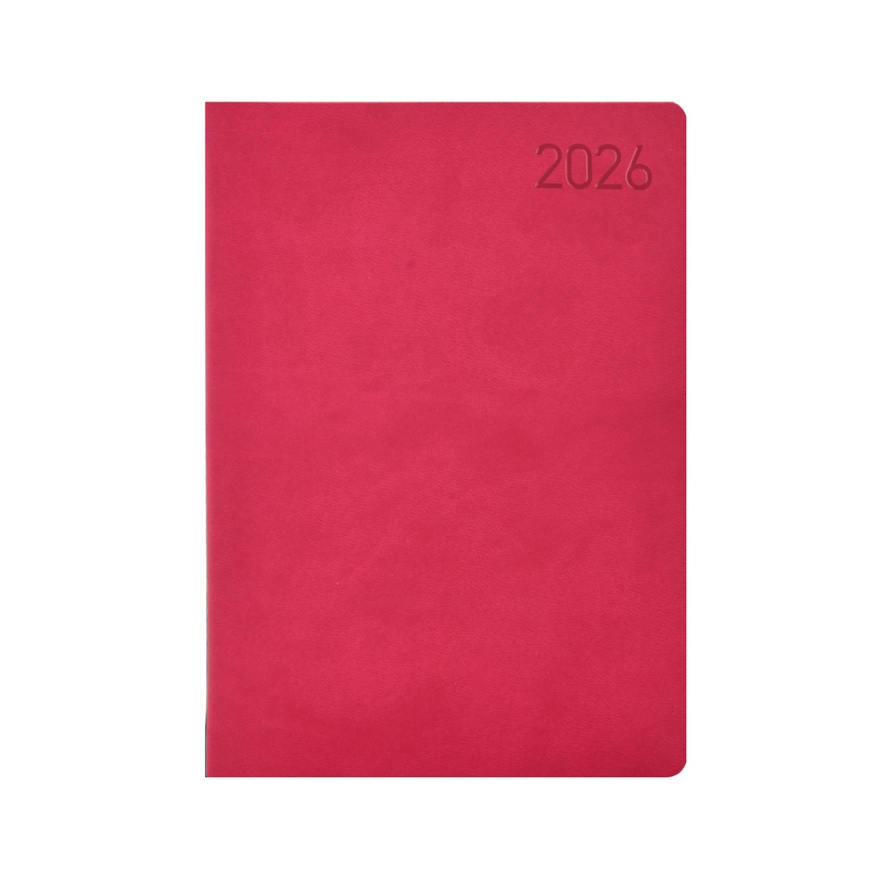 Kalendart Madeira 2026 M021 A5 napi beosztású rózsa-lila határidőnapló