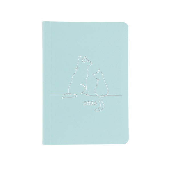 Kalendart Pastel 2026 P012 B6 heti beosztású kék határidőnapló