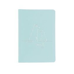 Kalendart Pastel 2026 P012 B6 heti beosztású kék határidőnapló