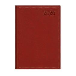 Kalendart Traditional 2026 T010 A4 heti beosztású bordó határidőnapló