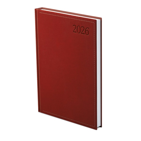 Kalendart Traditional 2026 T010 A4 heti beosztású bordó határidőnapló