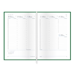 Kalendart Traditional 2026 T010 A4 heti beosztású fekete határidőnapló