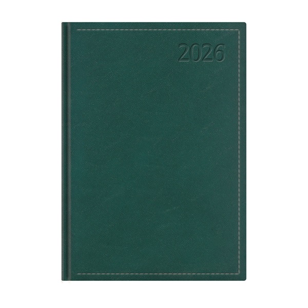 Kalendart Traditional 2026 T010 A4 heti beosztású zöld határidőnapló
