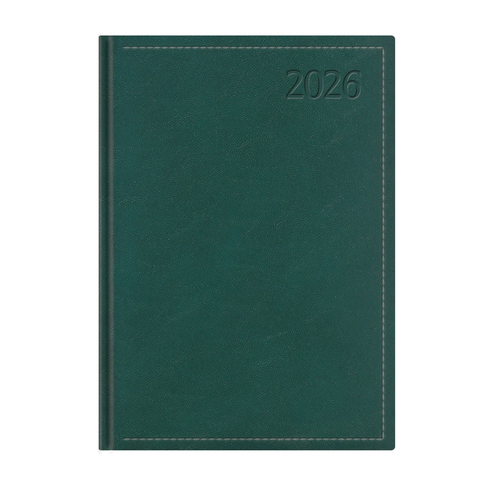 Kalendart Traditional 2026 T010 A4 heti beosztású zöld határidőnapló