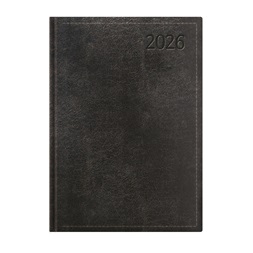 Kalendart Traditional 2026 T020 B5 napi beosztású fekete határidőnapló