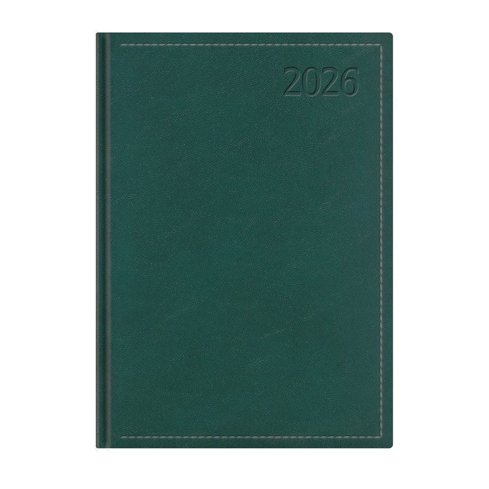 Kalendart Traditional 2026 T020 B5 napi beosztású zöld határidőnapló