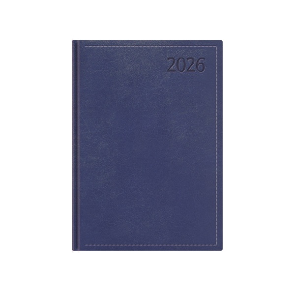 Kalendart Traditional 2026 T021 A5 napi beosztású kék határidőnapló